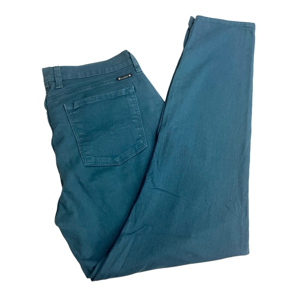 Lucky Brand Sophia Women's Teal Straight-Leg Jeans